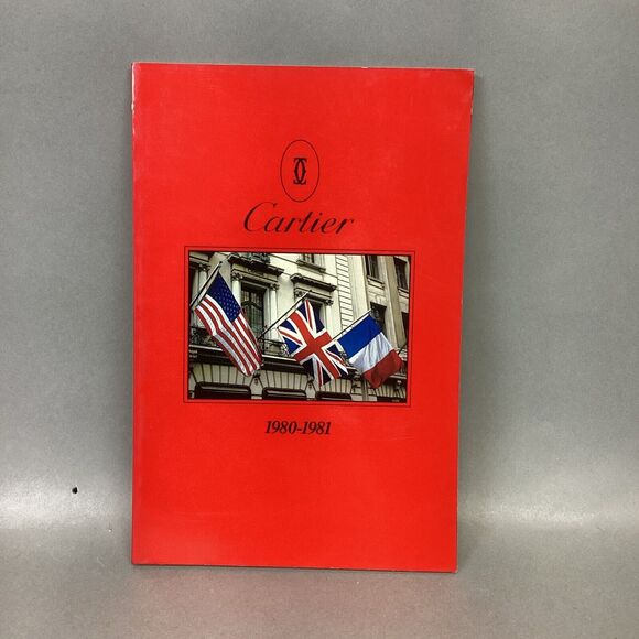 Vintage 1980-1981 Cartier Gift Catalog Book Watch Jewelry Gold Silver Diamond